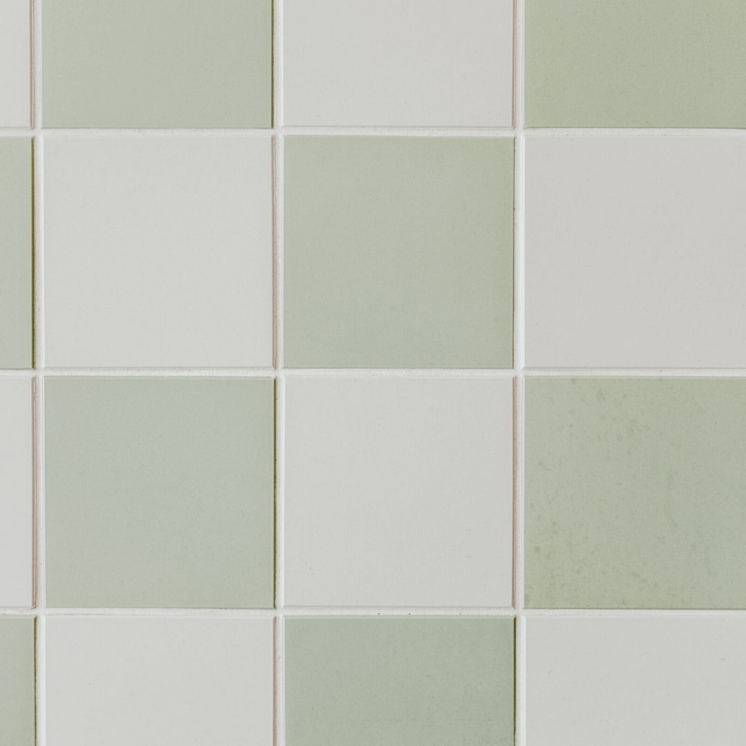 Grey and green tile