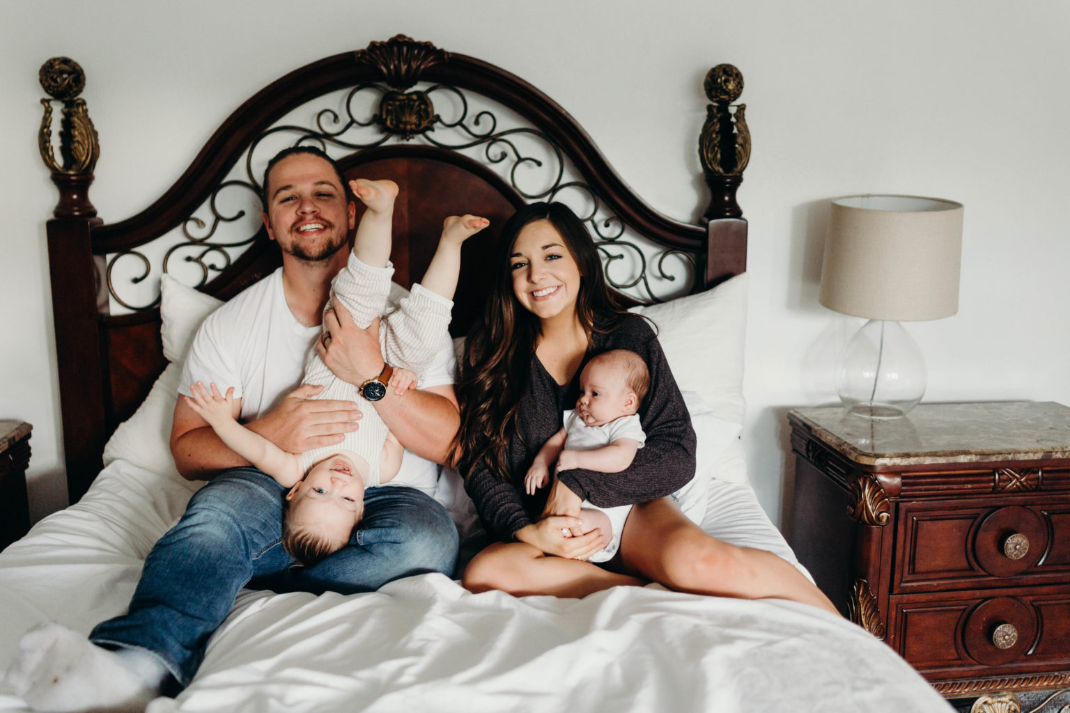 Colton, Kyann, Evangeline (upside-down), and Teddy Cook