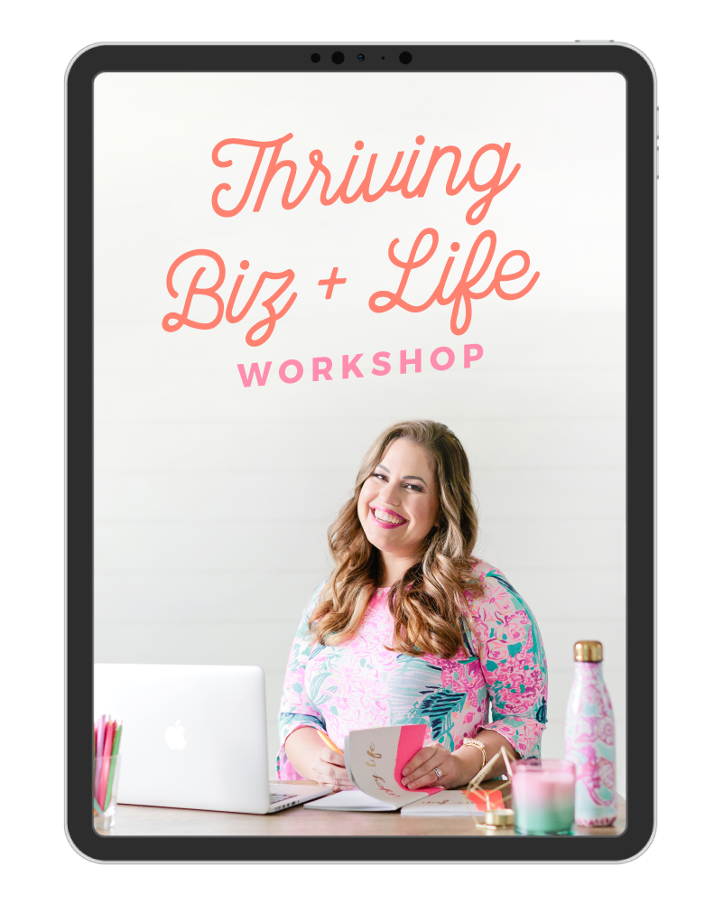 thriving biz + life workshop training bonus item