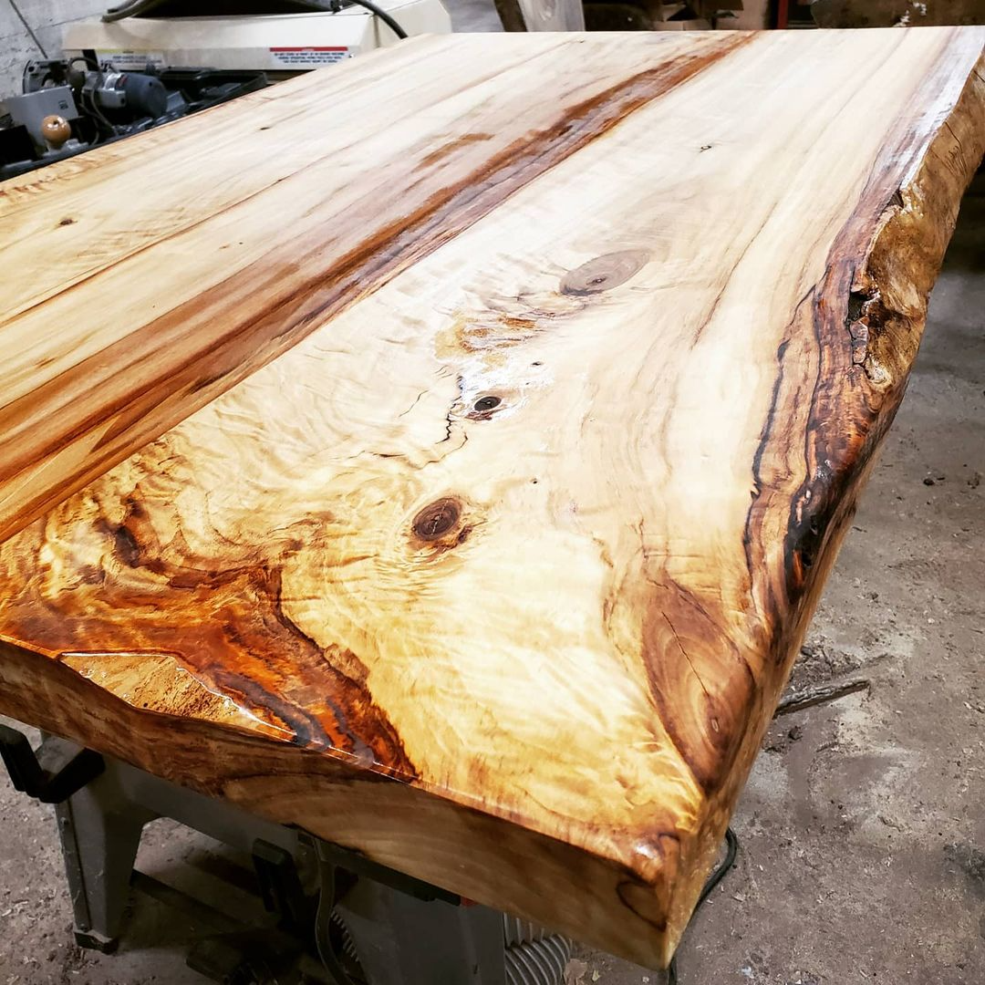 A custom table made by Matt Ruben of Hastings, MN