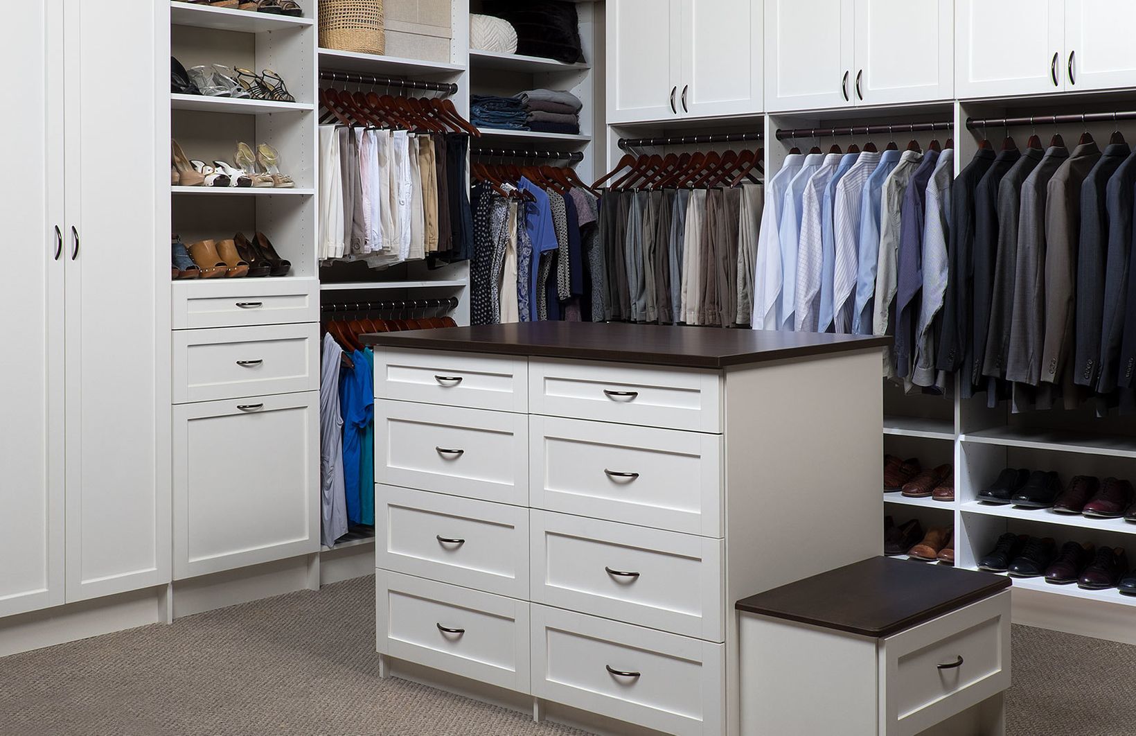 White Custom Closet System