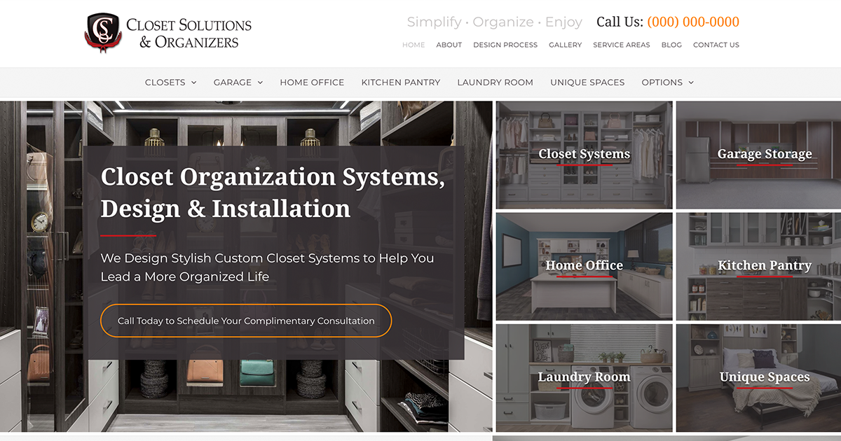 All About Closets Homepage