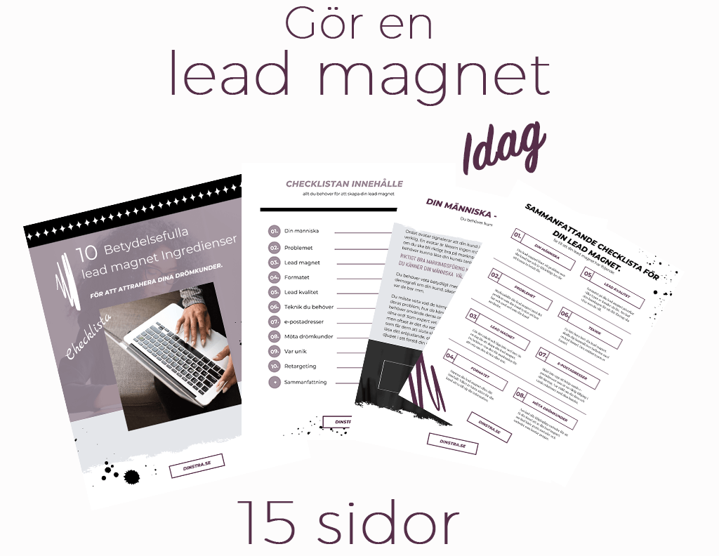 Checklista för din nästa lead magnet!