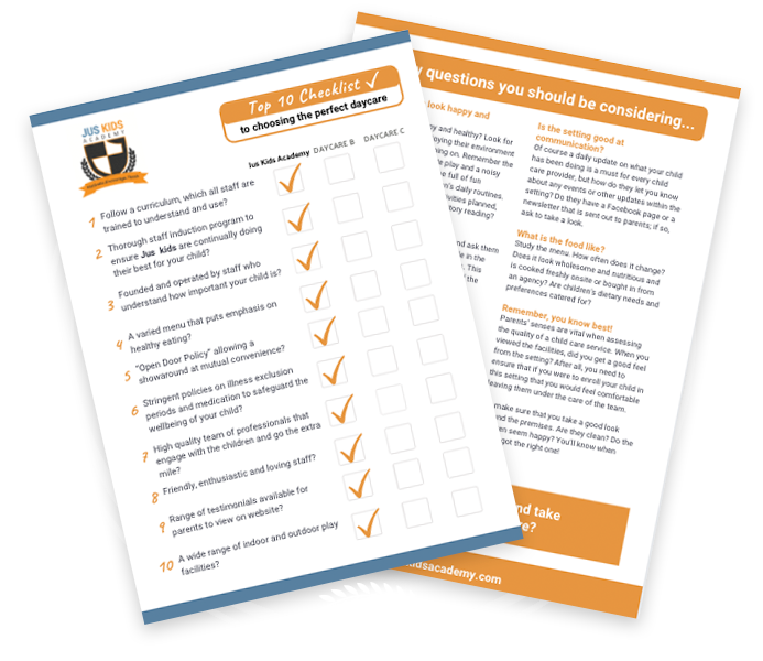 free top 10 checklist from Jus Kids