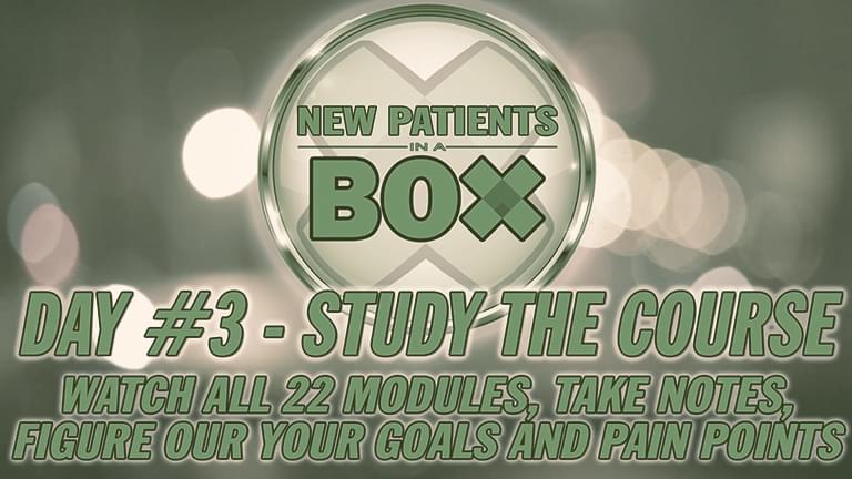 Day 3 of New Patients In A Box