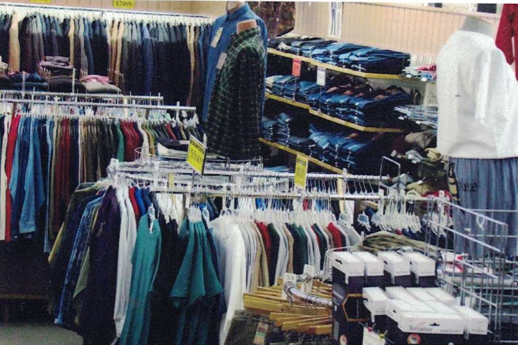 Men's Casual Clothes and Accessories Section