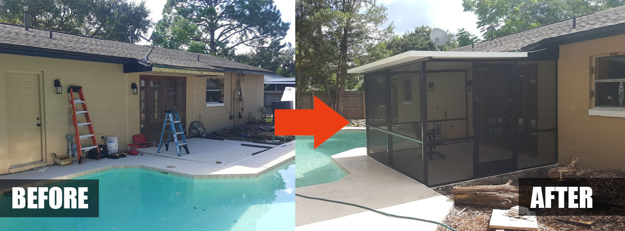 Patio Screen Enclosure Repair Daytona Beach Florida