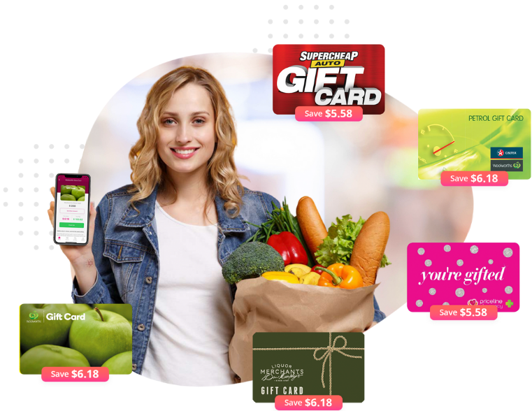 Save on Woolworths gift cards