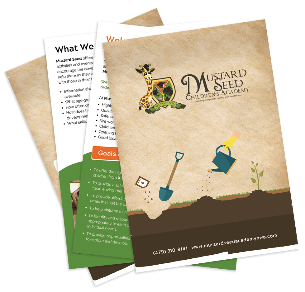 parent pack from Mustard Seed Children's Academy