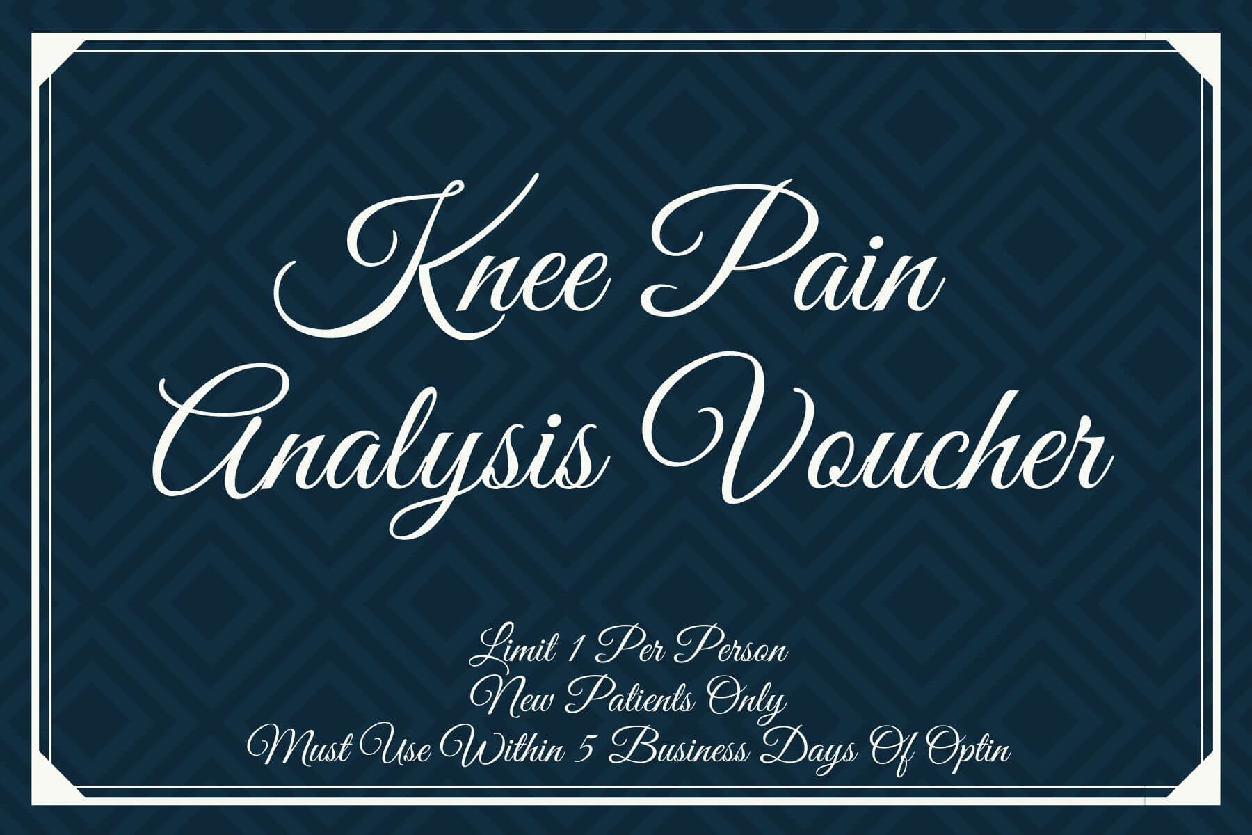 Knee Pain Analysis Voucher
